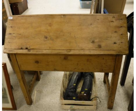 A vintage pine free-standing saddle rack