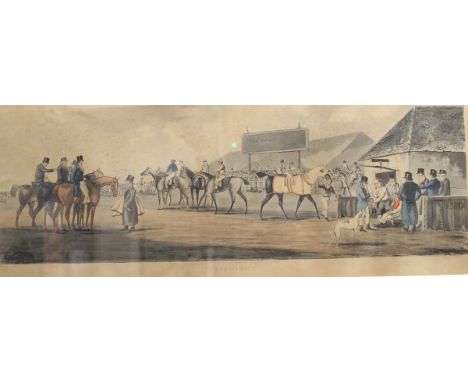AFTER HENRY ALKEN "Newmarket Training", "Ipswich Weighing", "Epsom Running" and "Ascot Heath Preparing to Start", a set of fo