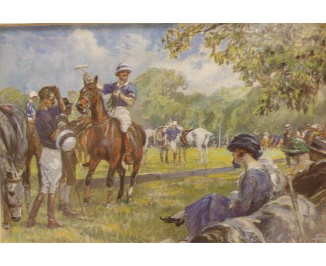 AFTER LIONEL EDWARDS "Rails" and "Returning Home", coloured prints plus Palm Beach 10th Anniversary Polo Match 1988", a frame