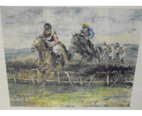 AFTER CLAIRE EVA BURTON "Over the sticks", limited edition colour print No'd. 778/850, with blind studio stamp lower left, si