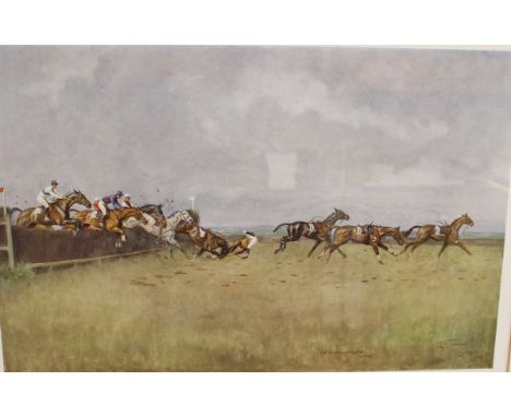 AFTER LIONEL EDWARDS "Let Me Like A Solider Fall", coloured print, signed indistinctly lower left
