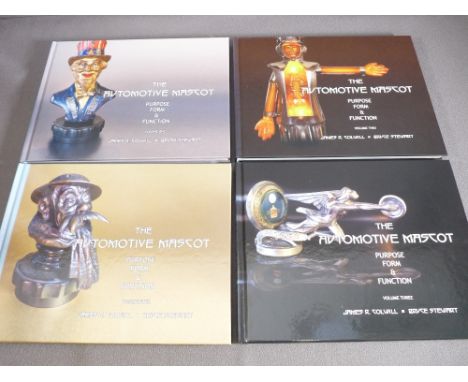 CAR MASCOT COLLECTORS BOOKS X 4 VOLUMES - James R Colwill &amp; Bruce Stewart - The Automotive Mascot Purpose Form And Functi