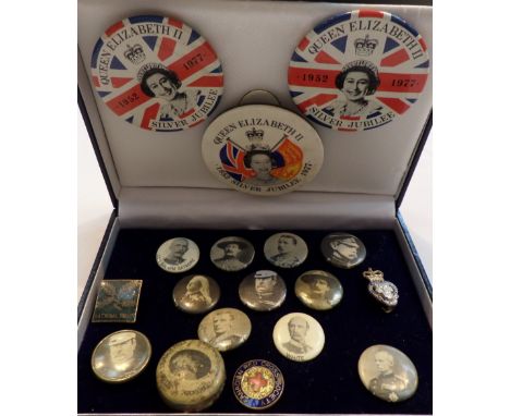 Ten metal badges depicting Boer war generals including Baden Powel, Gatacre, White etc plus other badge examples