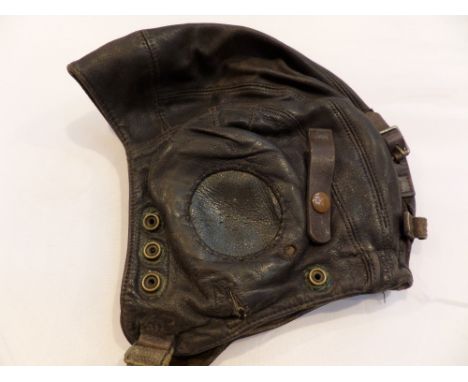WWI leather flying helmet 