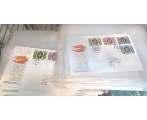 Thirty Queen's Silver Jubilee tour first day covers 