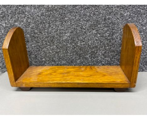 An early 20th Century Oak book trough 38cm wide.