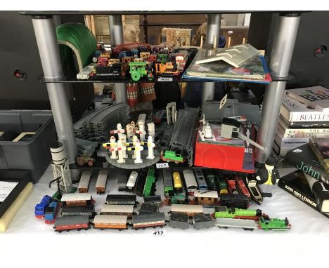 A large quantity of Ertl Thomas The Tank Engine and friends diecast trains etc.
