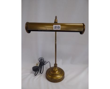 Brass effect desk lamp