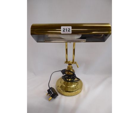 Brass desk lamp