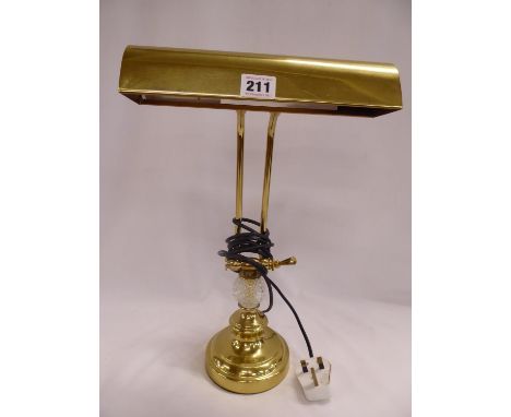 Brass desk lamp