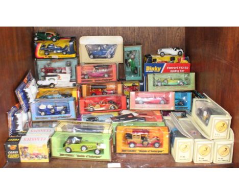 SECTION 37.  A collection of approximately 40 boxed die-cast model cars, predominantly Matchbox 'Models of Yesteryear' exampl