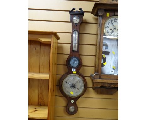 A Victorian mahogany Mayer aneroid barometer