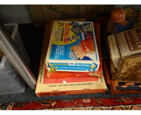 Parcel of vintage children's games including 'Chad Valley', 'Vibra - Car Race Game', 'Corinthian bagatelle', Disneyland cine-