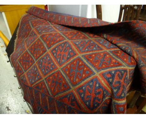 A tribal Gazak rug, 123 x 110cms