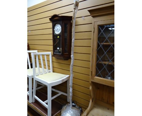 A modern chrome standard lamp E/T