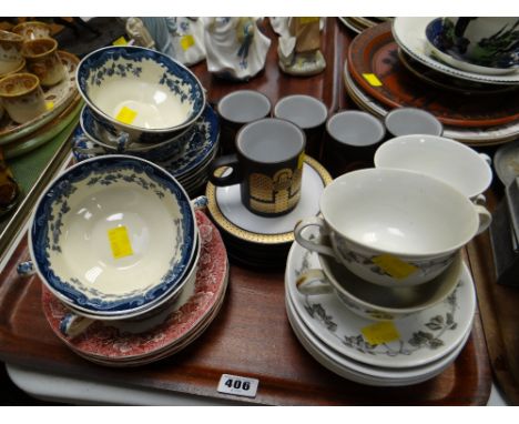 Hornsea pottery, demitasse cups & saucers, Savoy Hotel, London soup bowls, Palissy soup bowls etc