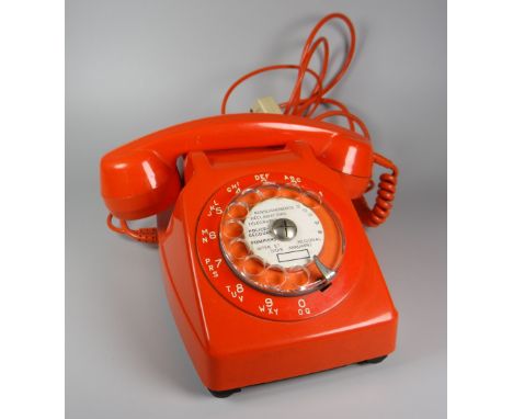 A FRENCH DOMESTIC DESK TELEPHONE having a rotary thumb-dial with second ear-piece known as 'the mother-in-law listener', in b