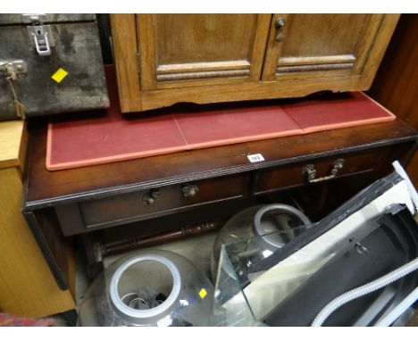 A reproduction drop end sofa table
