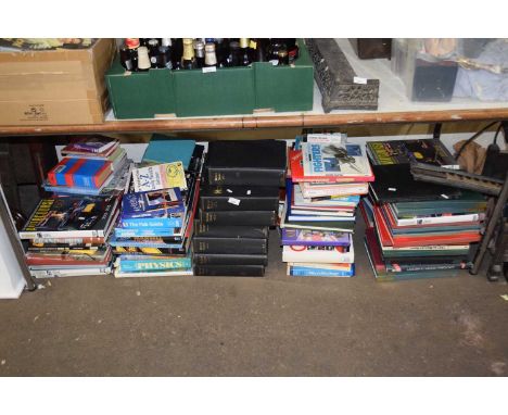 A large mixed lot of assorted books to include aircraft and automobile interest, Motor Sport magazines etc