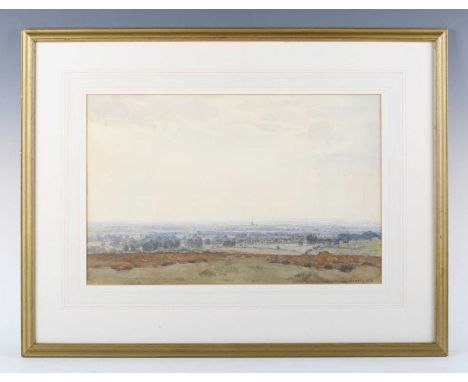 Cedric J. Kennedy (British 1898-1968) - 'Near Chichester', watercolour, signed lower right, 31.5cm x 48cm, together with Char