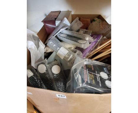 LARGE BOX OF TOOLS AND ACCESSORIES