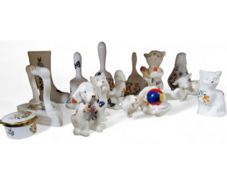 Aynsley Cottage Garden - flat iron, bells, watering can, trinket box, duck, bears, dogs, etc