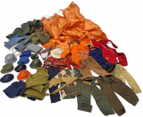 Action Man - Red Devil Parachutist parachute and jump suit; Mountaineer anorak,&nbsp;jersey knee breeches and rucksack;&nbsp;