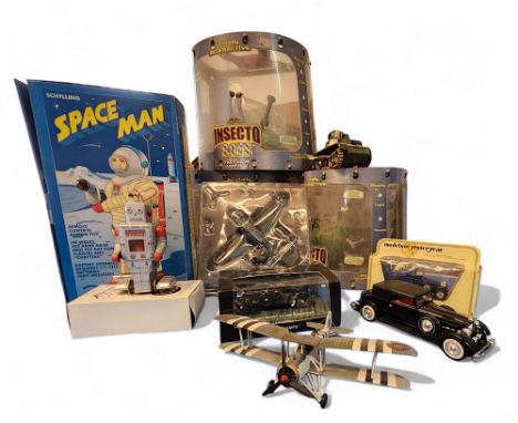 Diecast and Tin Plate - Schylling Space Man, boxed; Corgi Aviation Archive Legends AA36305 Fairey Swordfish Mk II, Royal Navy