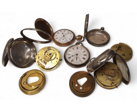 A Victorian silver open faced pocket watch, fusee movement&nbsp;signed 'Wm Liddall, Edinburgh', '1651', 'Detached', pierced a