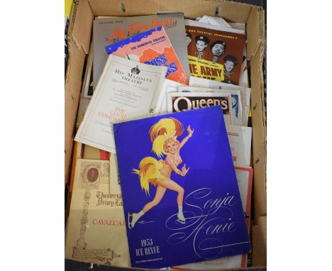 A Box of 1930's/1980's Theatre Programmes to Include the Army Game, Show Time, All Star Variety Shrewsbury etc 