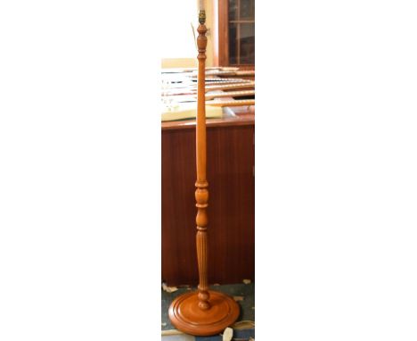 A Modern Turned Standard Lamp 