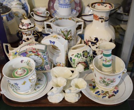 A Tray of Ceramics to Include Masons Mandalay, Aynsley Cottage Garden, Royal Doulton Orchard Hill, Royal Worcester Creamware 