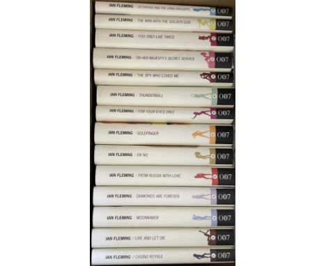 James Bond Collection of Full Complete Set of Ian Flemings 007 James Bond Books No 1 to 14. All first edition hardback books 