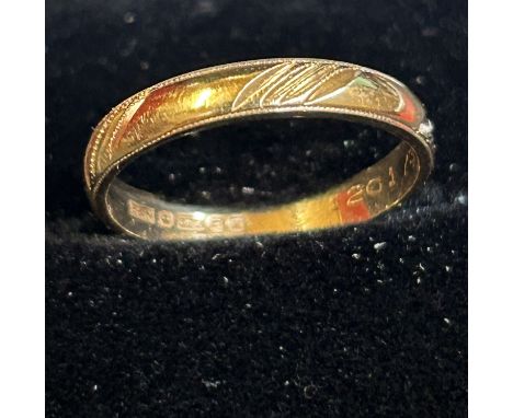 9ct gold ring Size K