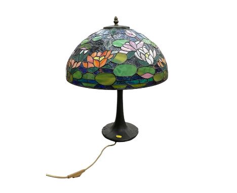 Tiffany style table lamp, 41cm diameterHeight - 53cm