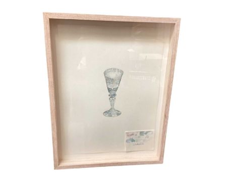 Colin Wilkin (b. 1971) watercolour - study to show light refracted through a faceted glass