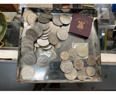 Collection of coins to include 1951 Festival of Britain Crown and 1965 Winston Churchill crowns.