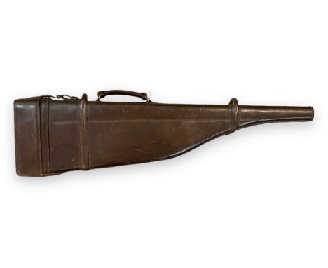 Vintage leather Shoulder of mutton gun case