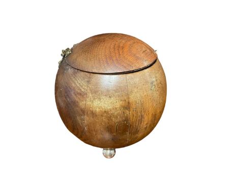 Early 20th century globular tea caddy
