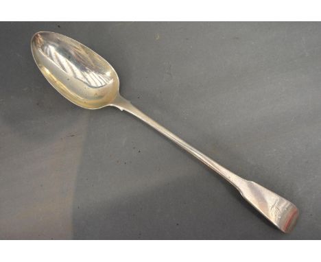 A George III Silver Basting Spoon with fiddle pattern handle London 1811 makers William Eley, William Fearn and William Chawn