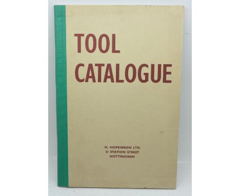 A Hopkinsons of Nottingham 1962 tool catalogue 
