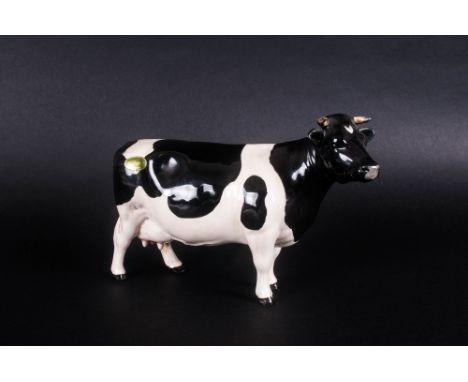 Beswick Animal Figure ' Friesian Cow ' Gloss. Claybury Leegwater. Model 1362A. Designer A. Gredington. Issued 1954 - . Height