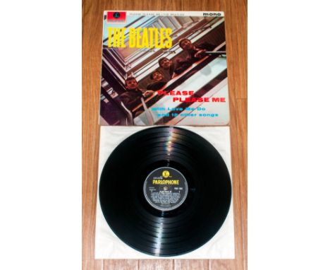 The Beatles Please Please Me. Vinyl L.P. Mono. 1st Pressing. Gold Label Parlophone. 1st. UK. LP. Released In March 1963. Cata