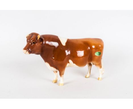 Beswick Animal Figure ' Guernsey Bull ' - Gloss. Sagrina's Sir Richmond 14th. Model Num.1451. Designer Colin Melbourne. Issue