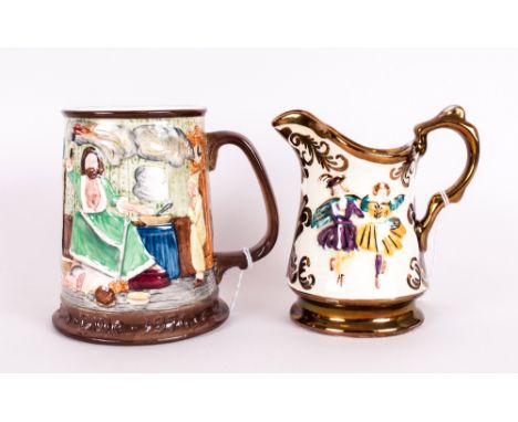 Beswick Collector's International Ltd and Numbered Edition Tankard. Num 7228-15000. Scrooge, Christmas Carol Date 1976 Height