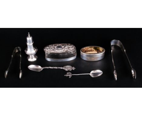 A Small Collection of Antique Silver and Silver Plated Items, 5 Items Silver and 2 Items Silver Plate ( 7 ) In Total. 1/ Silv