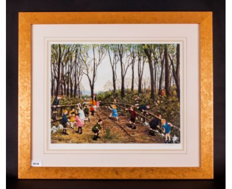 Tom Dodson Limited & Numbered Edition Artists Signed In Pencil Colour Print, Title 'Nature Walk' number in edition of 500. 14