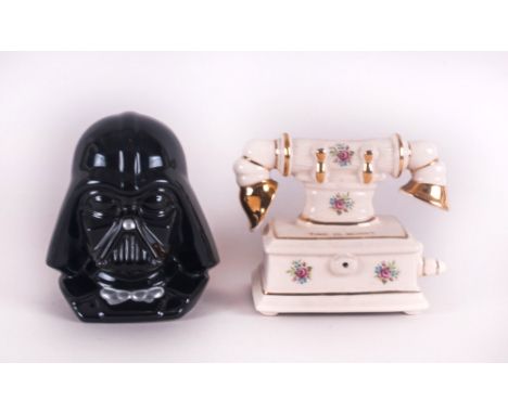 Ceramic Money Boxes, 2 in total. 1. Darth Vader Bust Money Box,  By Lucasfilm Ltd Date 1996, 5.5'' in height mint condition, 