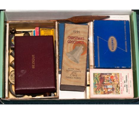 Mixed Boxed Of Collectables To Include Boxed Playing Cards, 1935 Christmas CWS Directors Shoe Brush, Fairy Tale Families Play