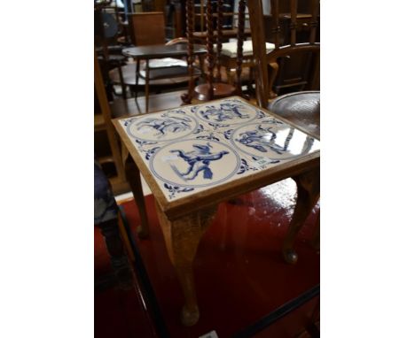 A tile top occasional table